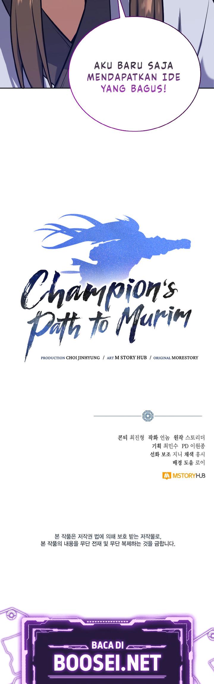 Champion’s Path to Murim Chapter 29 Bahasa Indonesia