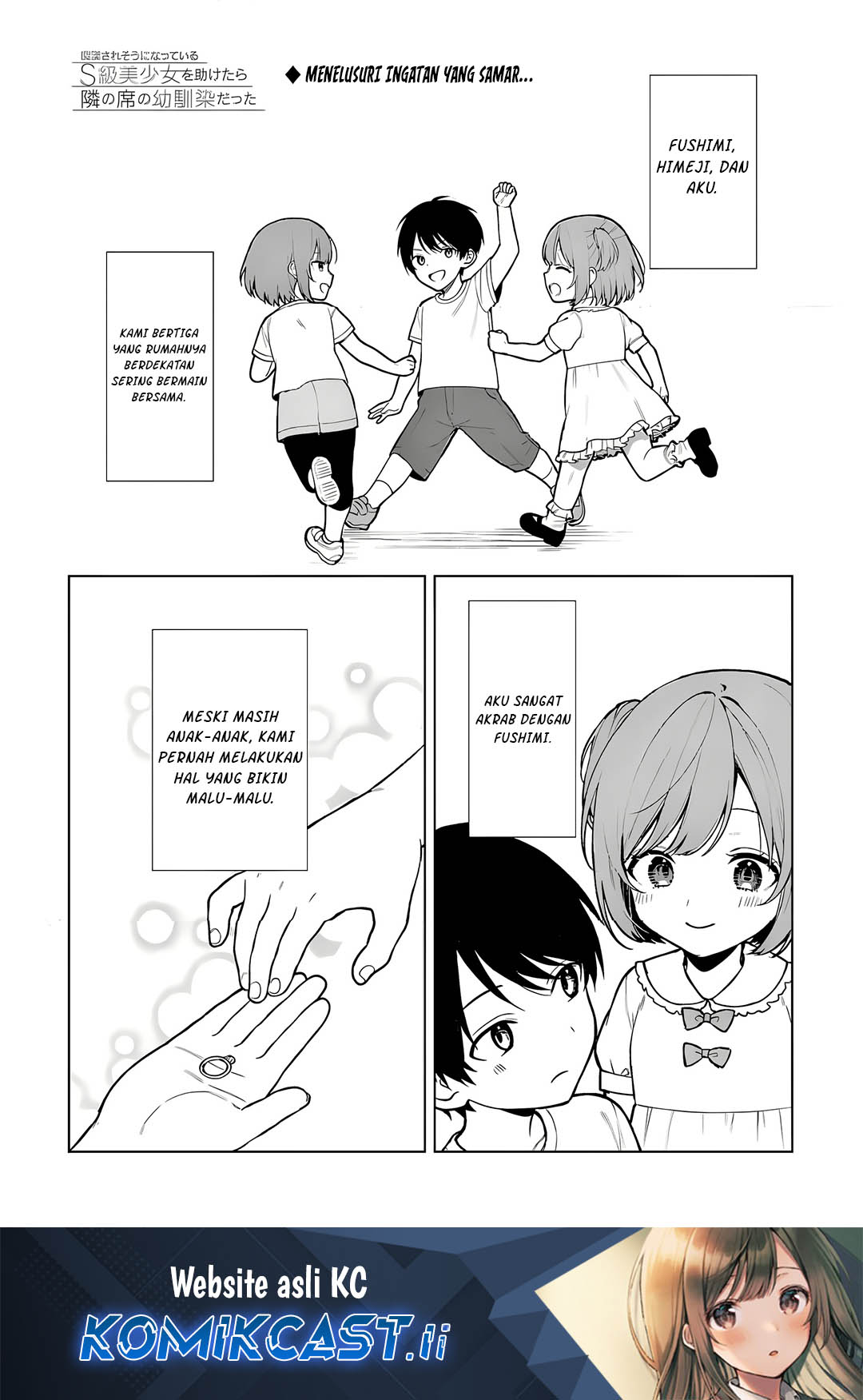 Chikan Saresou ni Natteiru S-kyuu Bishoujo wo Tasuketara Tonari no Seki no Osanajimi datta Chapter 68 Bahasa Indonesia