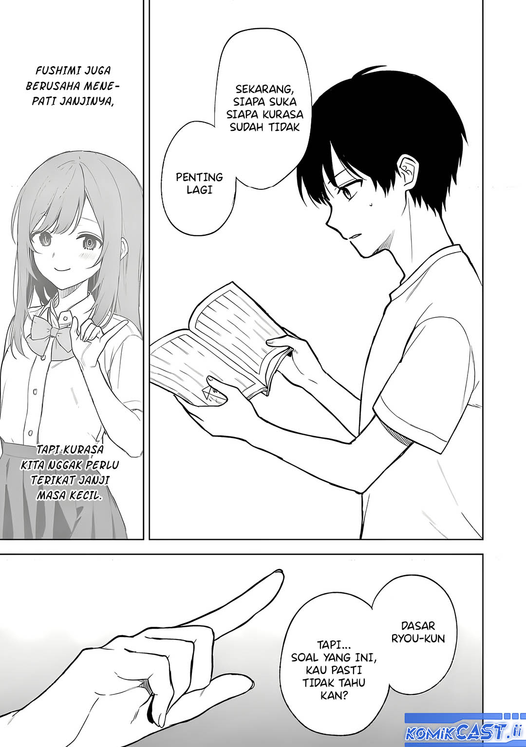 Chikan Saresou ni Natteiru S-kyuu Bishoujo wo Tasuketara Tonari no Seki no Osanajimi datta Chapter 68 Bahasa Indonesia