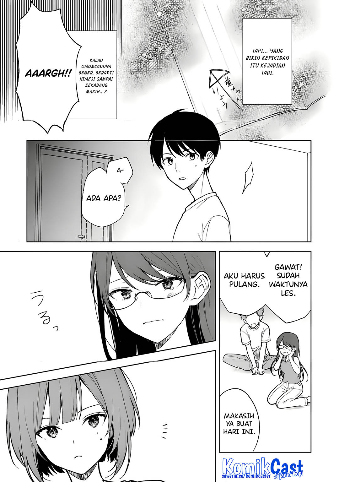 Chikan Saresou ni Natteiru S-kyuu Bishoujo wo Tasuketara Tonari no Seki no Osanajimi datta Chapter 68 Bahasa Indonesia