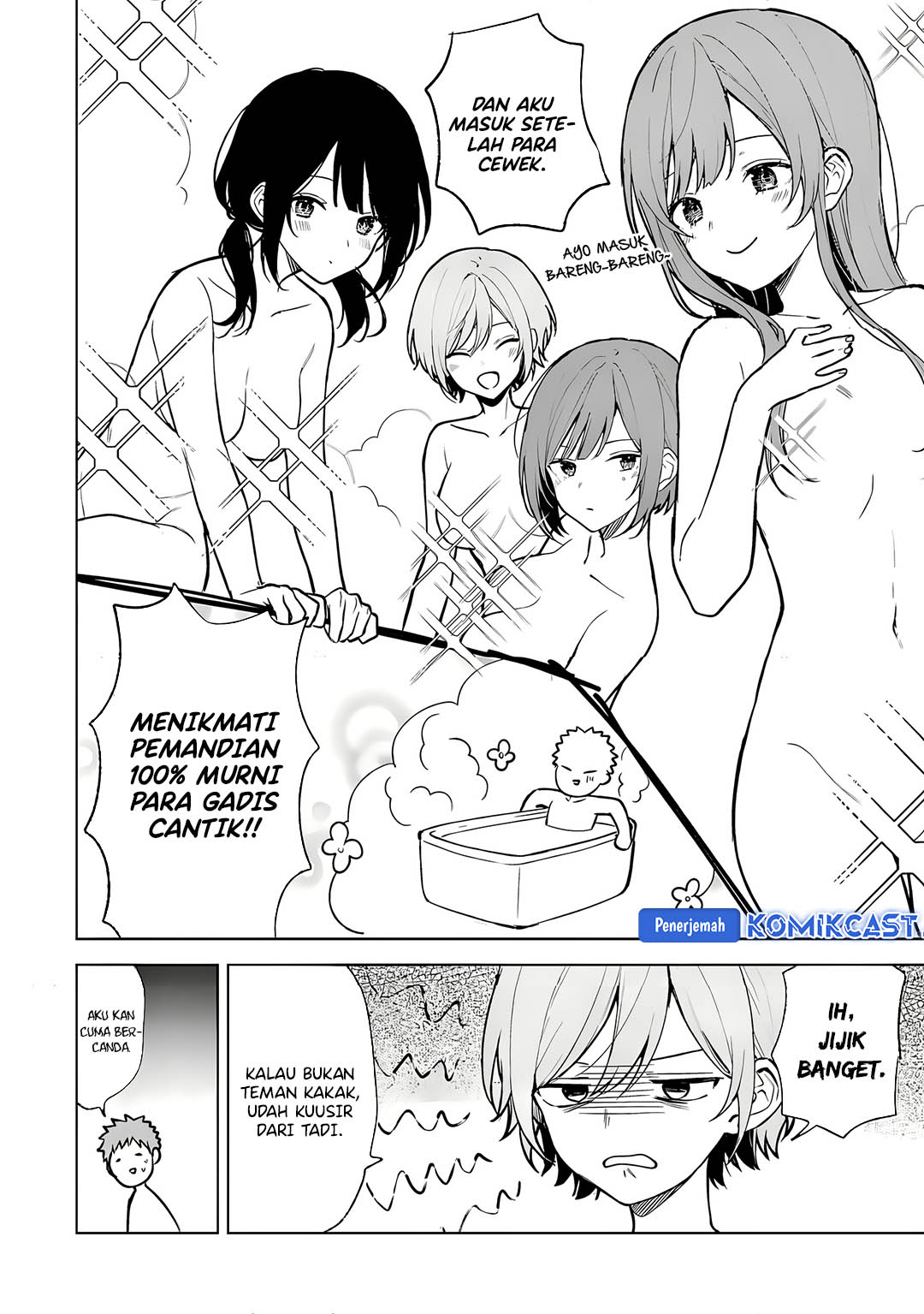 Chikan Saresou ni Natteiru S-kyuu Bishoujo wo Tasuketara Tonari no Seki no Osanajimi datta Chapter 68 Bahasa Indonesia