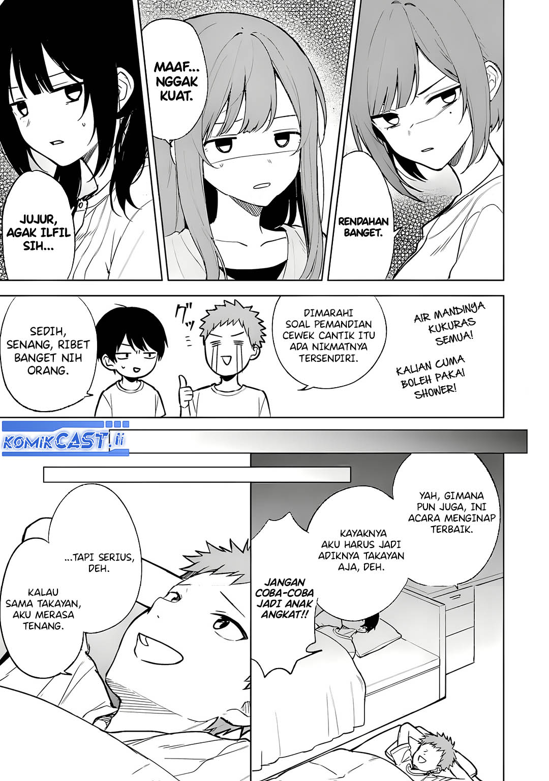 Chikan Saresou ni Natteiru S-kyuu Bishoujo wo Tasuketara Tonari no Seki no Osanajimi datta Chapter 68 Bahasa Indonesia