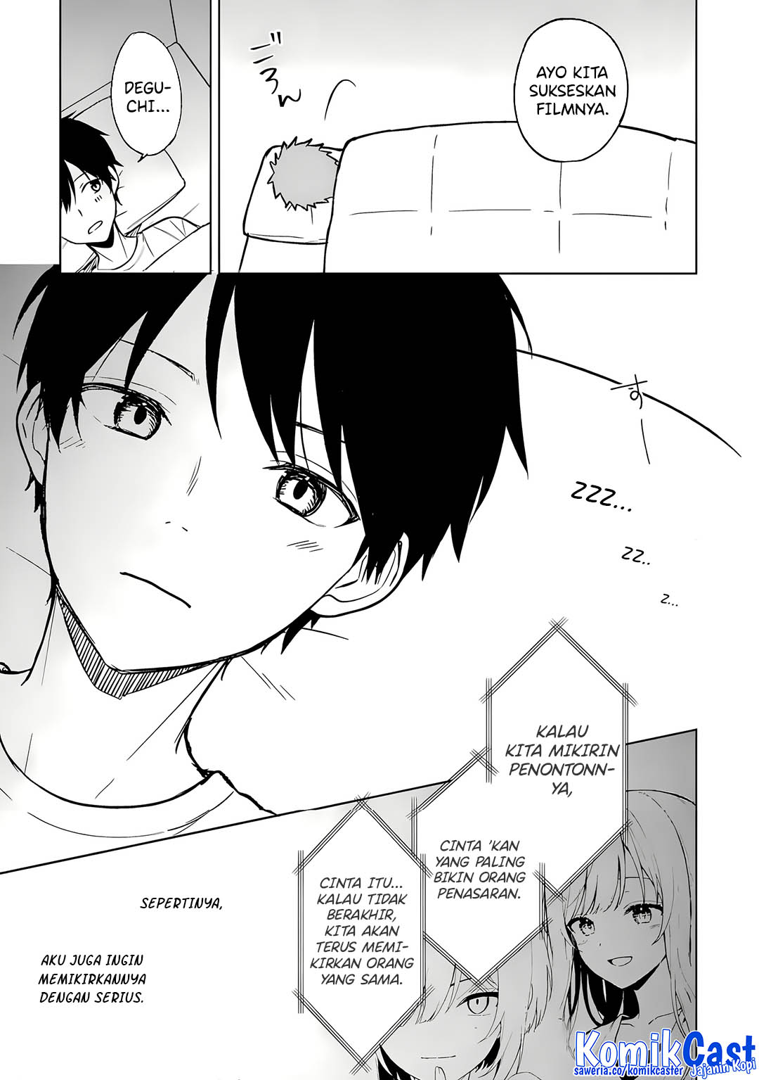 Chikan Saresou ni Natteiru S-kyuu Bishoujo wo Tasuketara Tonari no Seki no Osanajimi datta Chapter 68 Bahasa Indonesia