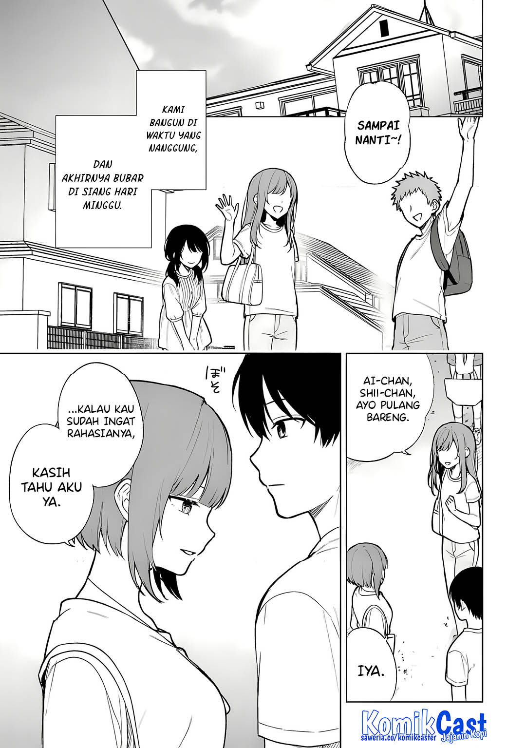 Chikan Saresou ni Natteiru S-kyuu Bishoujo wo Tasuketara Tonari no Seki no Osanajimi datta Chapter 68 Bahasa Indonesia