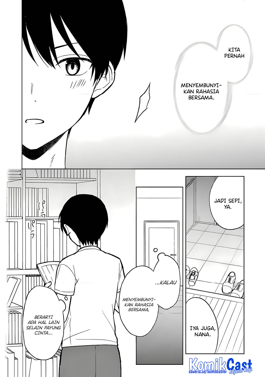 Chikan Saresou ni Natteiru S-kyuu Bishoujo wo Tasuketara Tonari no Seki no Osanajimi datta Chapter 68 Bahasa Indonesia