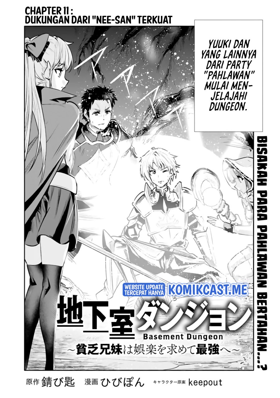 Chikashitsu Dungeon: Binbou Kyoudai wa Goraku o Motomete Saikyou e chapter 11