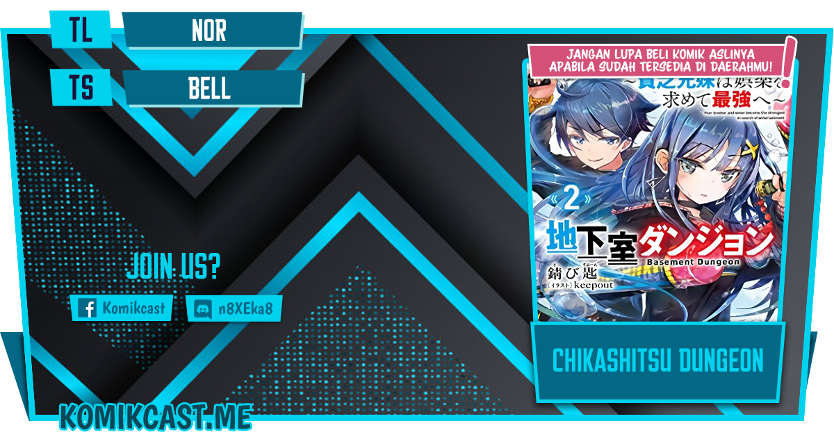 Chikashitsu Dungeon: Binbou Kyoudai wa Goraku o Motomete Saikyou e Chapter 12 Bahasa Indonesia