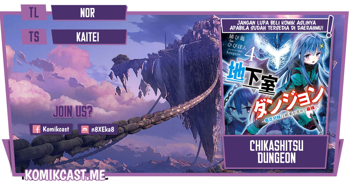 Chikashitsu Dungeon: Binbou Kyoudai wa Goraku o Motomete Saikyou e Chapter 31 Bahasa Indonesia
