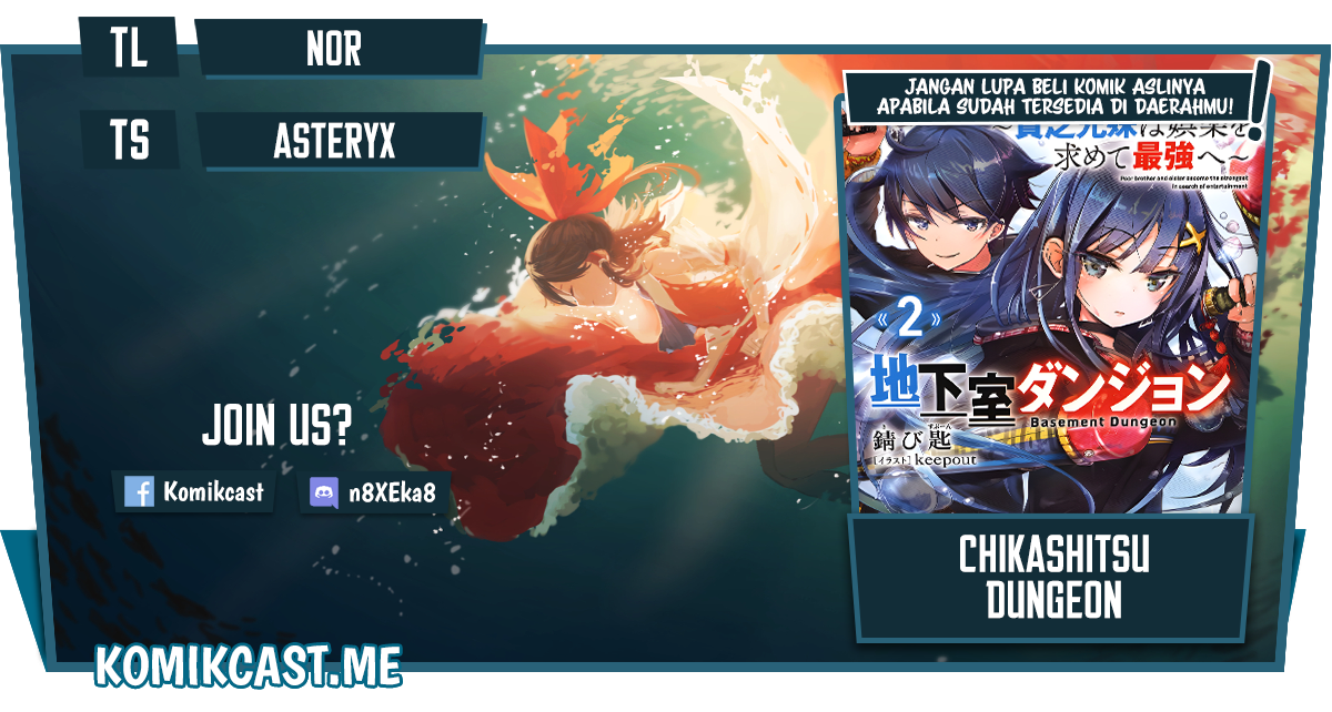 Chikashitsu Dungeon: Binbou Kyoudai wa Goraku o Motomete Saikyou e chapter 33