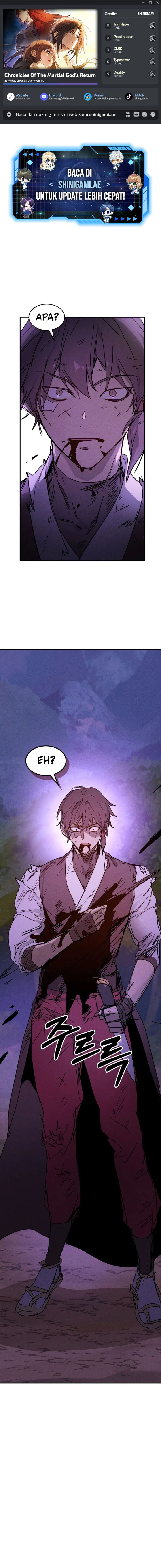 Chronicles Of The Martial God’s Return Chapter 112 Bahasa Indonesia
