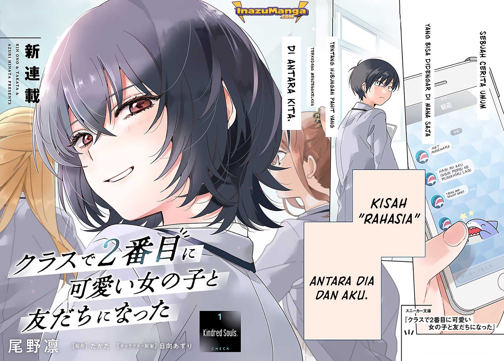 Class de 2 Banme ni Kawaii Onna no Ko to Tomodachi ni Natta Chapter 01 Bahasa Indonesia