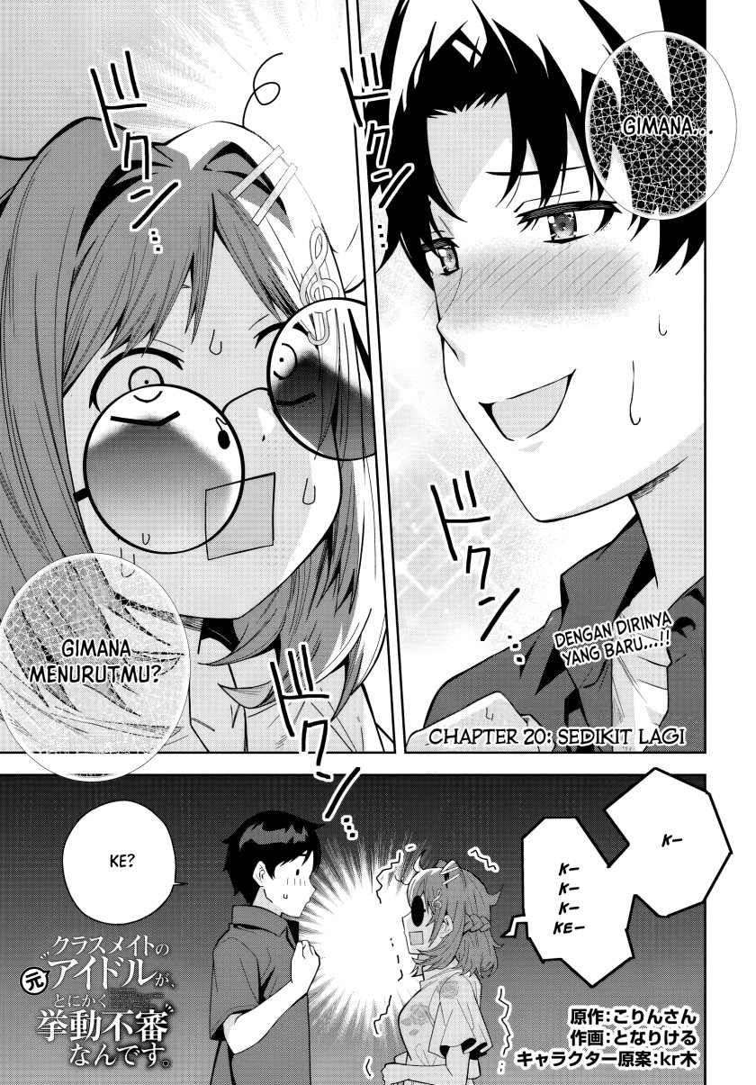 Classmate no Moto Idol ga, Tonikaku Kyodou Fushin Nan desu chapter 20
