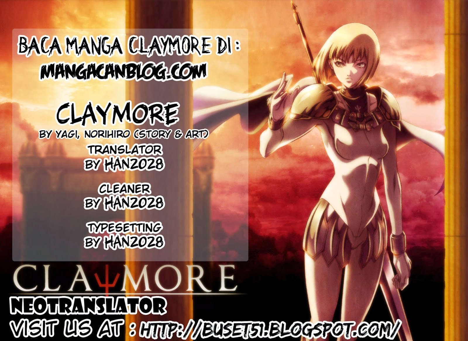 Claymore Chapter 133 Bahasa Indonesia