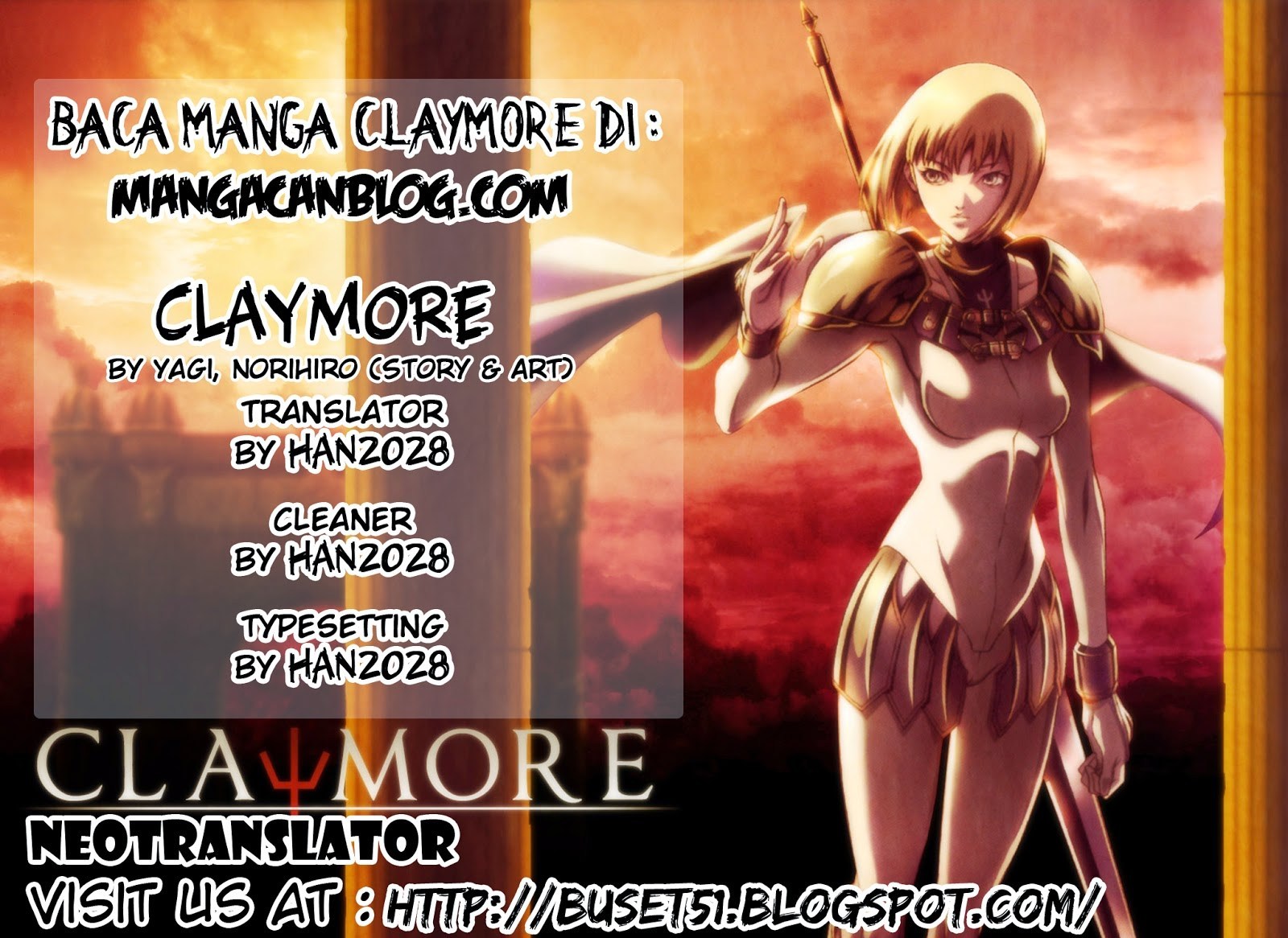 Claymore Chapter 139 Bahasa Indonesia
