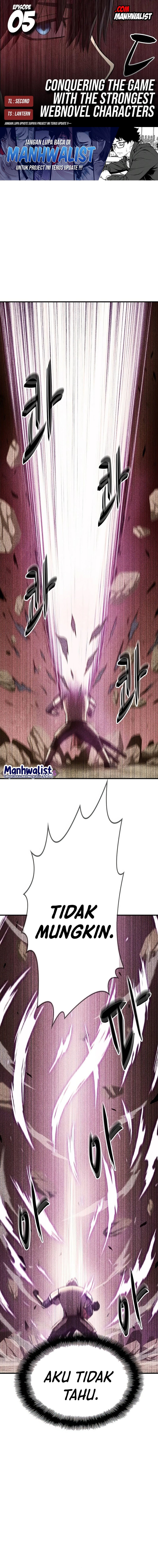 Conquering the Game With the Strongest Webnovel Characters Chapter 05 Bahasa Indonesia