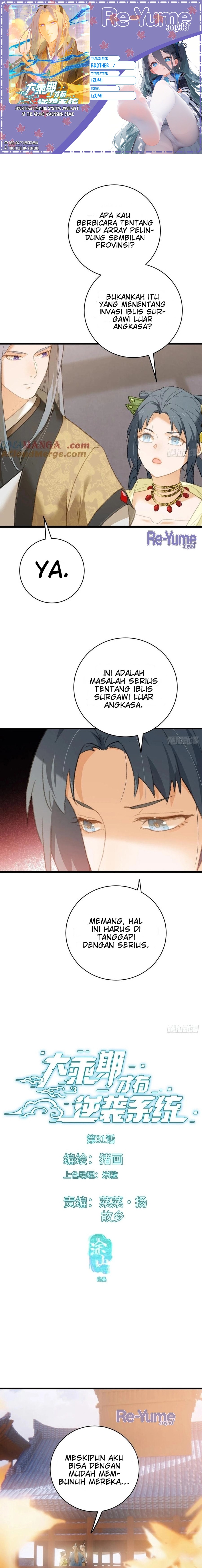 Counterattacking System Available At The Grand Ascension Stage Chapter 31 Bahasa Indonesia