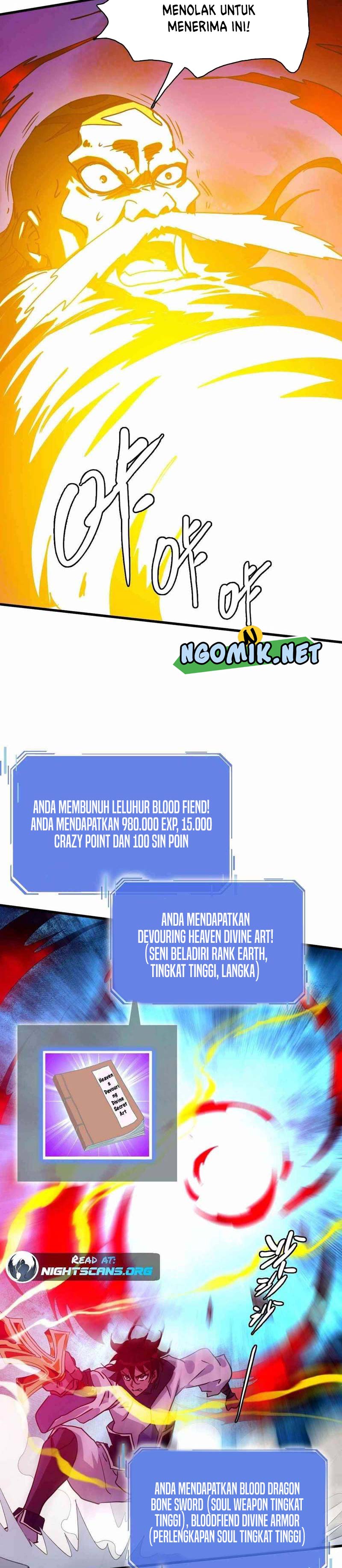 Crazy Leveling System Chapter 70 Bahasa Indonesia