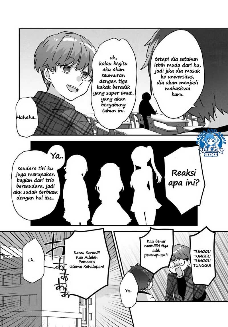 Daigaku Nyuugakuji Kara Uwasa Sareteita Bishoujo San Shimai, Ikiwakareteita Gimai Datta. chapter 1