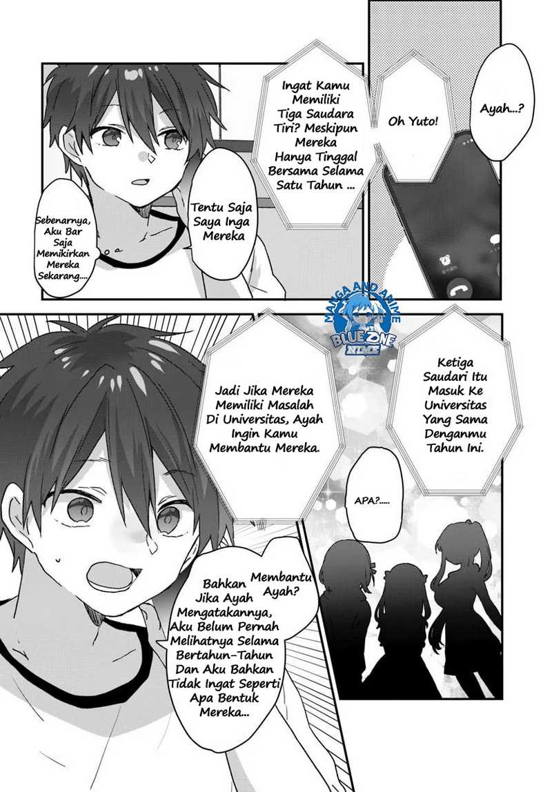 Daigaku Nyuugakuji Kara Uwasa Sareteita Bishoujo San Shimai, Ikiwakareteita Gimai Datta. chapter 1