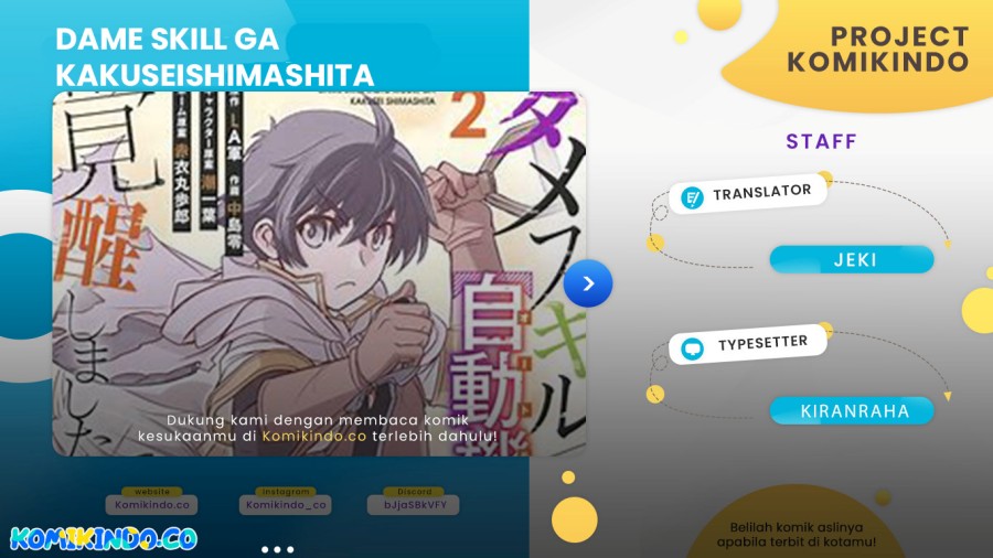 Dame Skill [Auto Mode] ga Kakuseishimashita Chapter 31 Bahasa Indonesia