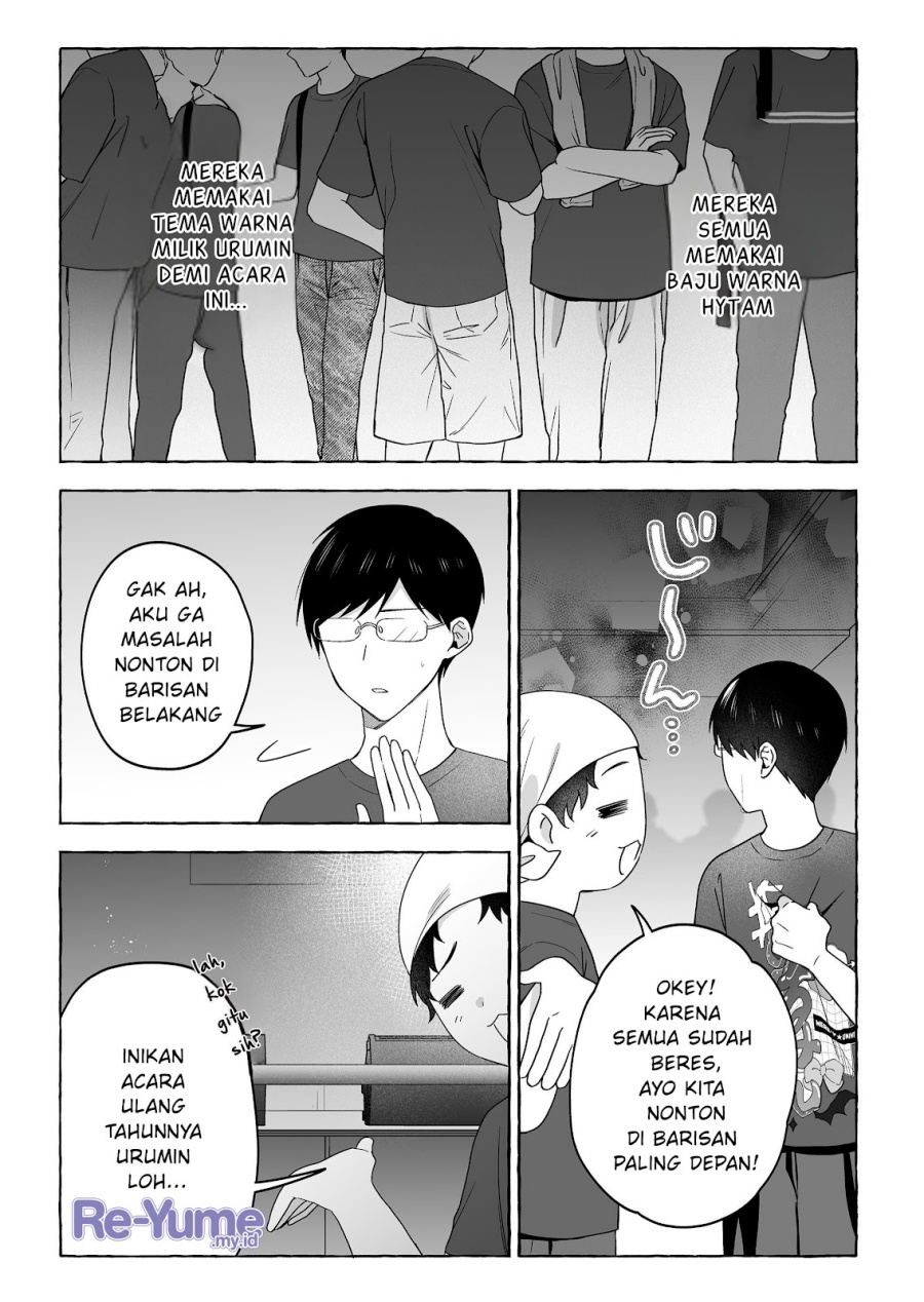 Damedol to Sekai ni Hitori Dake no Fan (Serialization) Chapter 50 Bahasa Indonesia