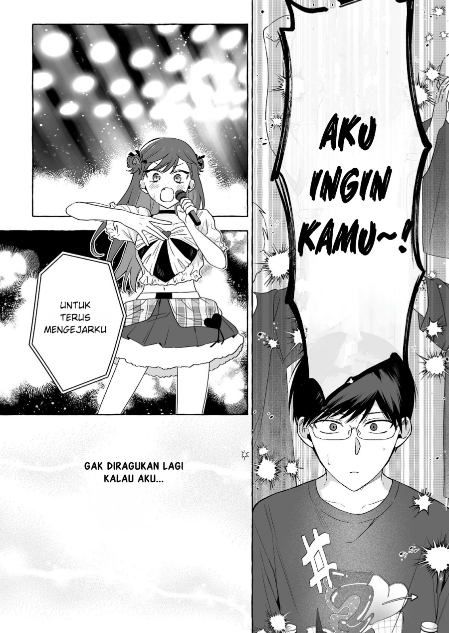 Damedol to Sekai ni Hitori Dake no Fan (Serialization) Chapter 50 Bahasa Indonesia