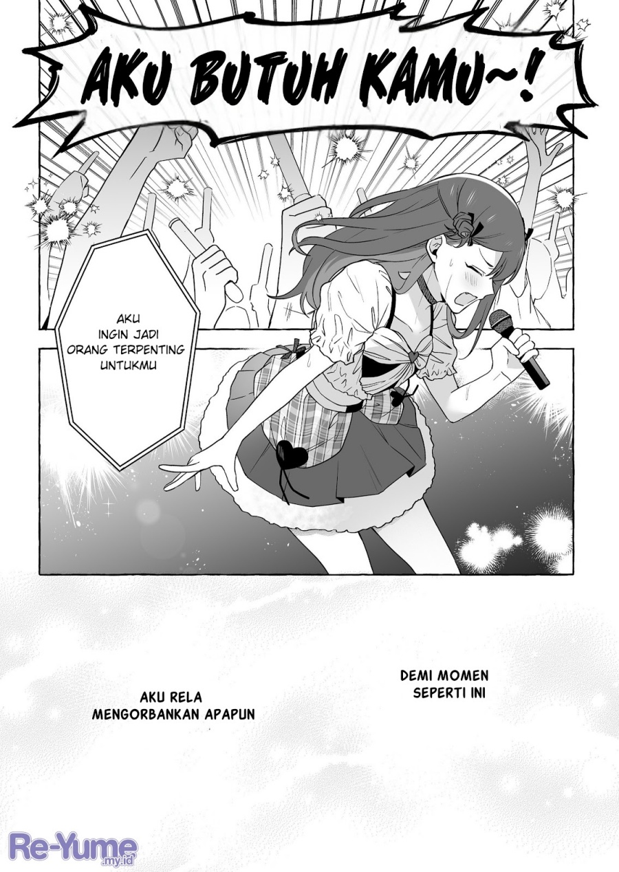 Damedol to Sekai ni Hitori Dake no Fan (Serialization) Chapter 50 Bahasa Indonesia