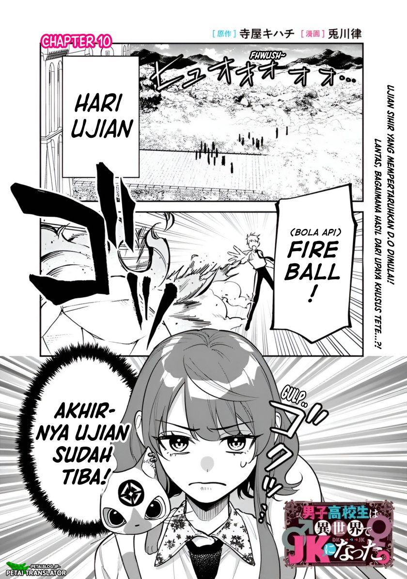 Danshi Koukousei wa Isekai de JK ni Natta Chapter 10 Bahasa Indonesia