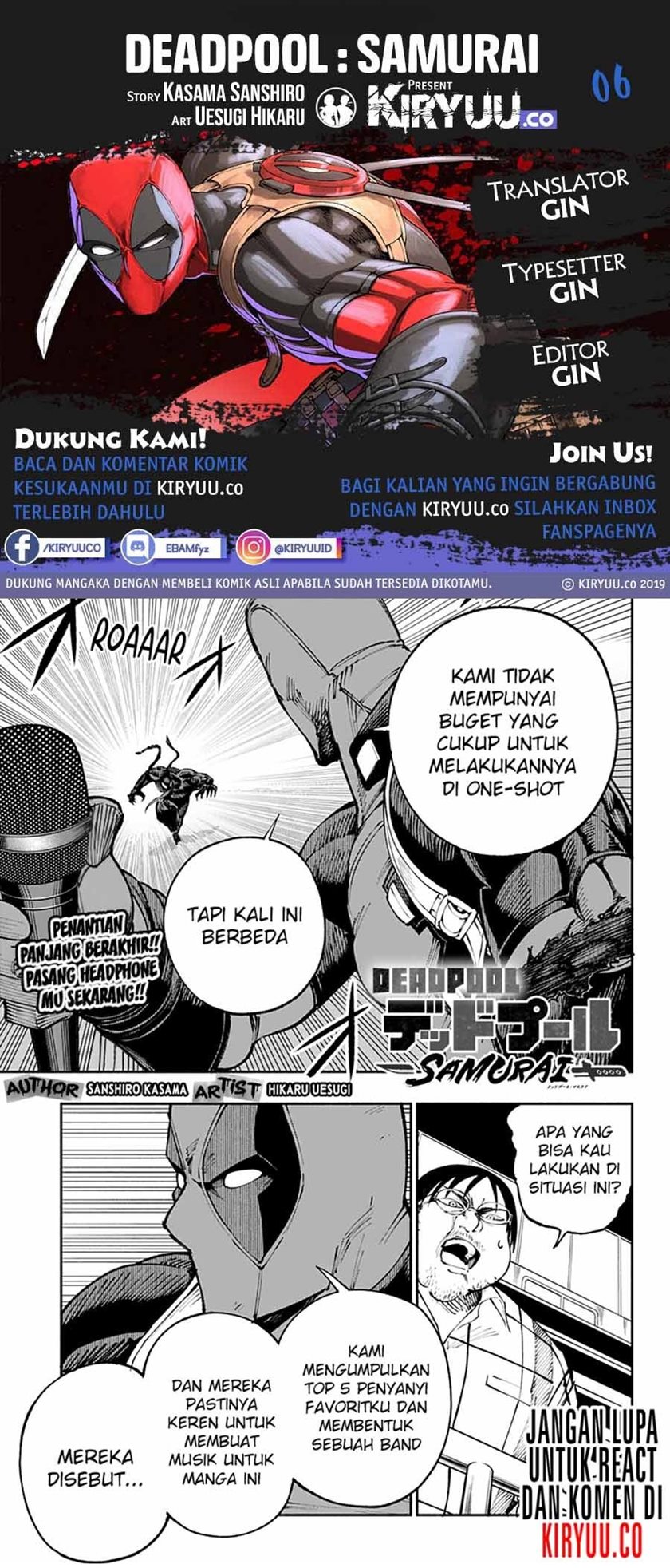 Deadpool: Samurai Chapter 06 Bahasa Indonesia