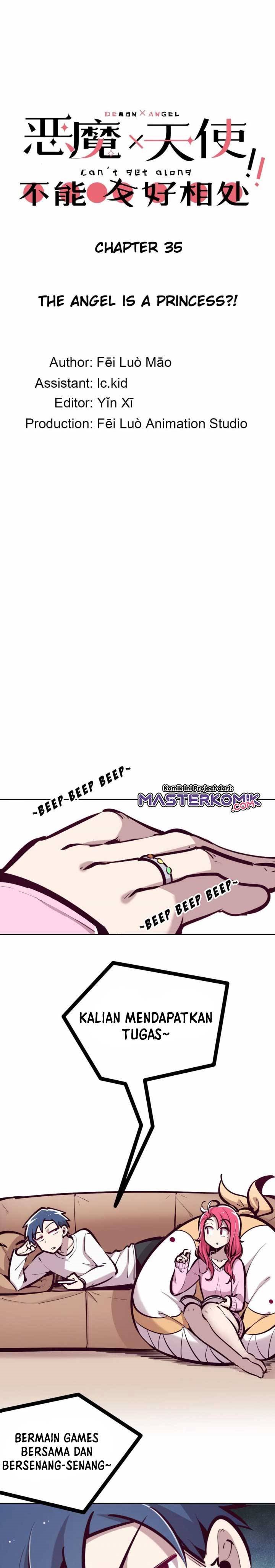 Demon X Angel, Can’t Get Along! Chapter 35 Bahasa Indonesia