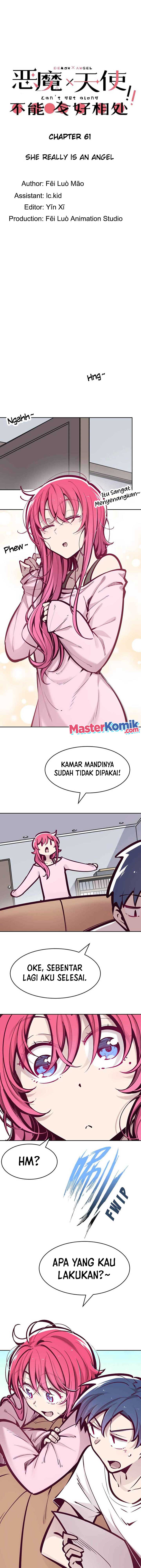 Demon X Angel, Can’t Get Along! Chapter 61 Bahasa Indonesia