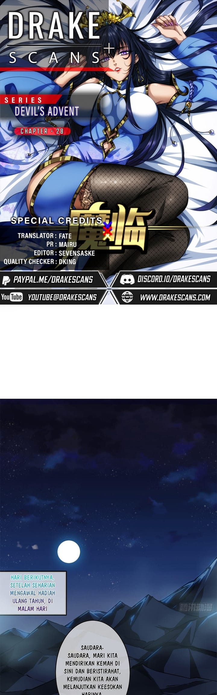 Devil’s Advent Chapter 28 Bahasa Indonesia