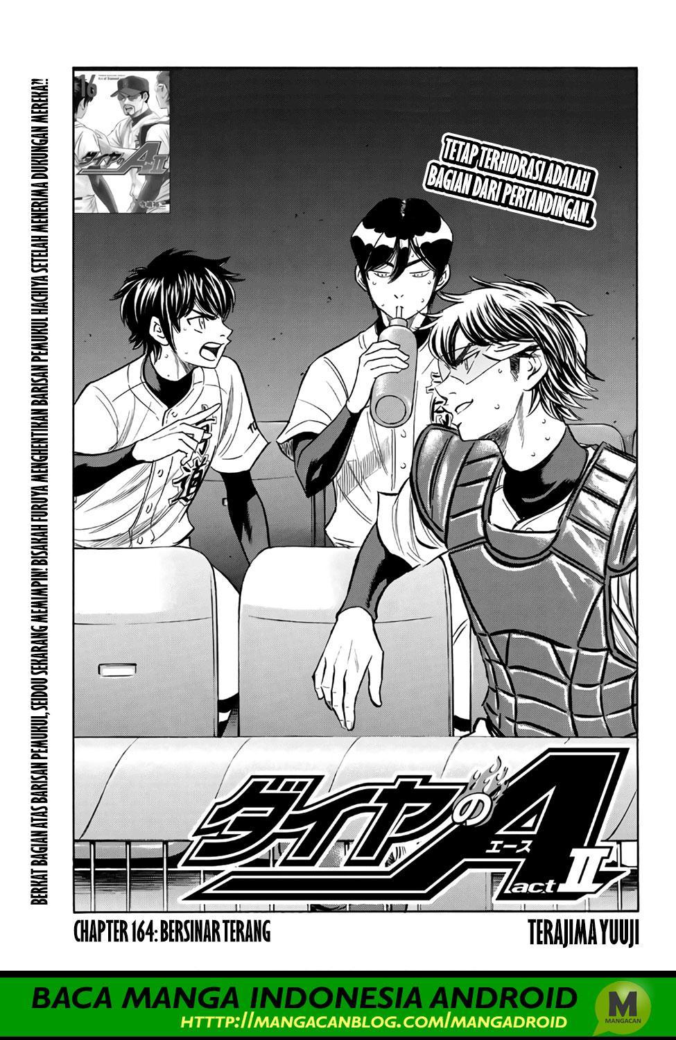 Diamond no Ace Act 2 Chapter 164 Bahasa Indonesia