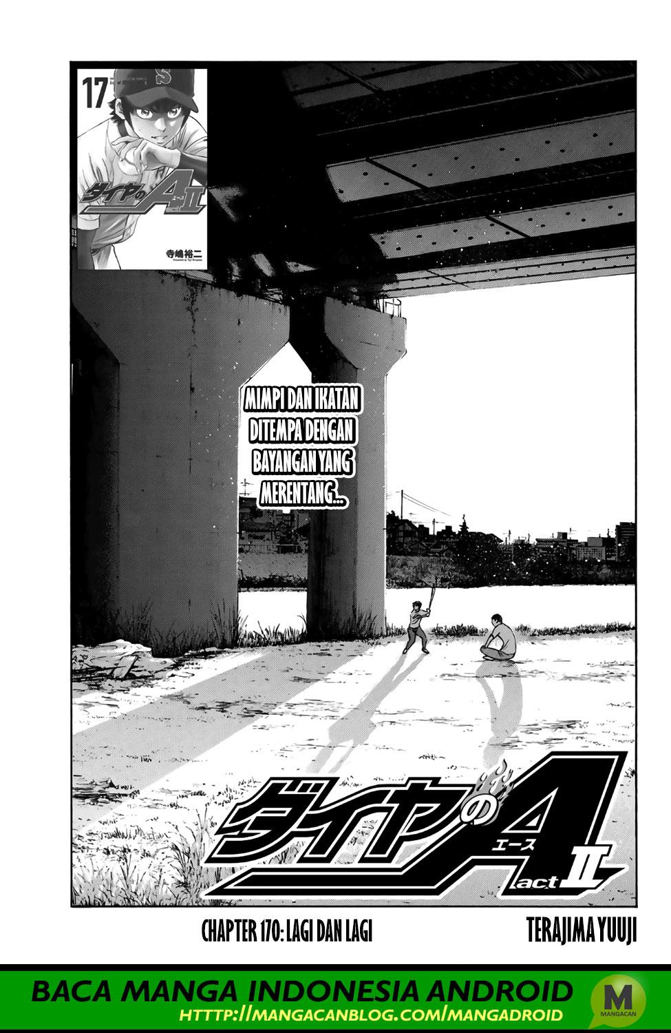 Diamond no Ace Act 2 Chapter 170 Bahasa Indonesia