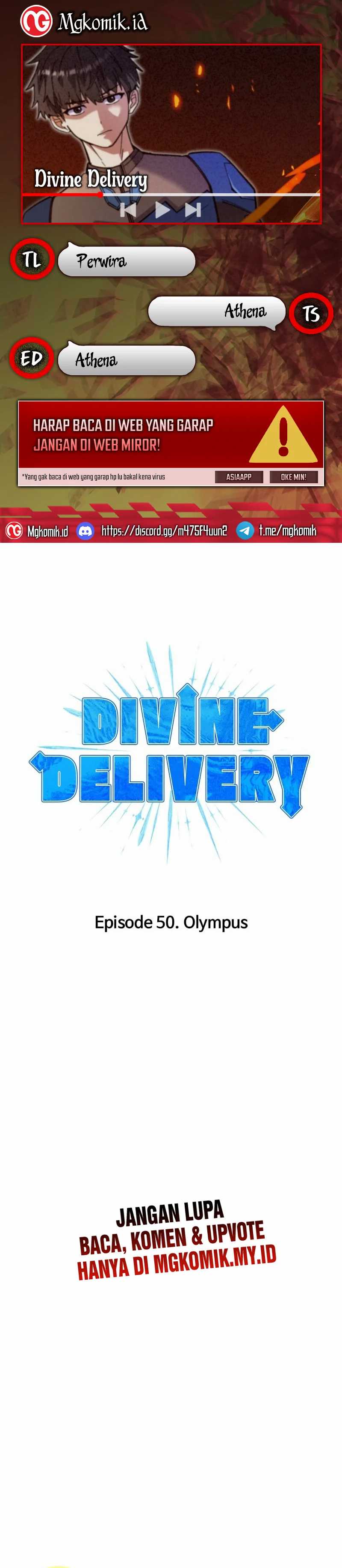Divine Delivery ( Heavenly Deliveryman ) Chapter 50 Bahasa Indonesia