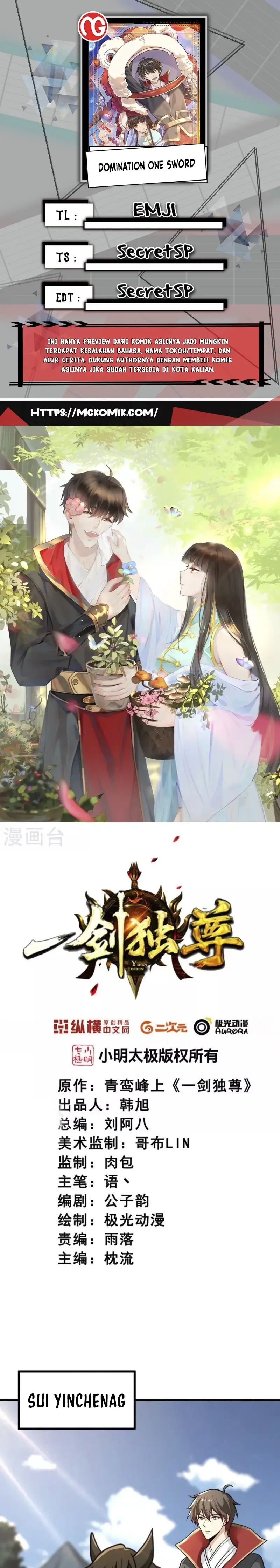 Domination One Sword Chapter 229 Bahasa Indonesia
