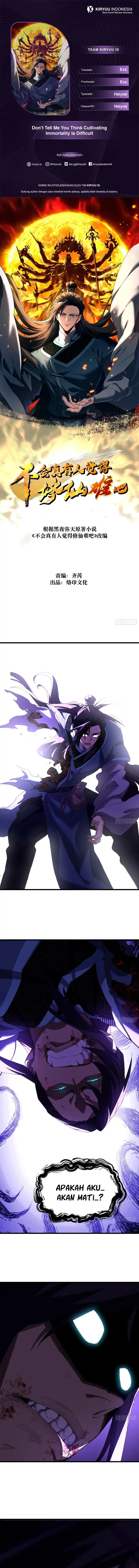 Don’t Tell Me You Think Cultivating Immortality Is Difficult Chapter 25 Bahasa Indonesia