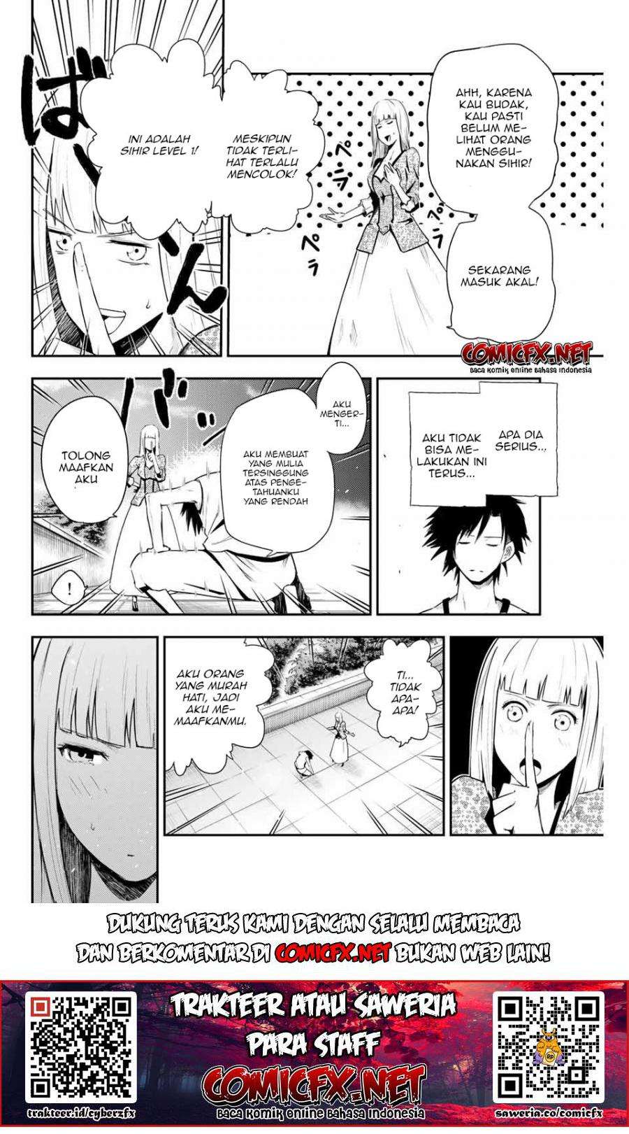 Dorei Tensei: Sono Dorei, Saikyou no Moto Ouji ni Tsuki Chapter 03.2 Bahasa Indonesia