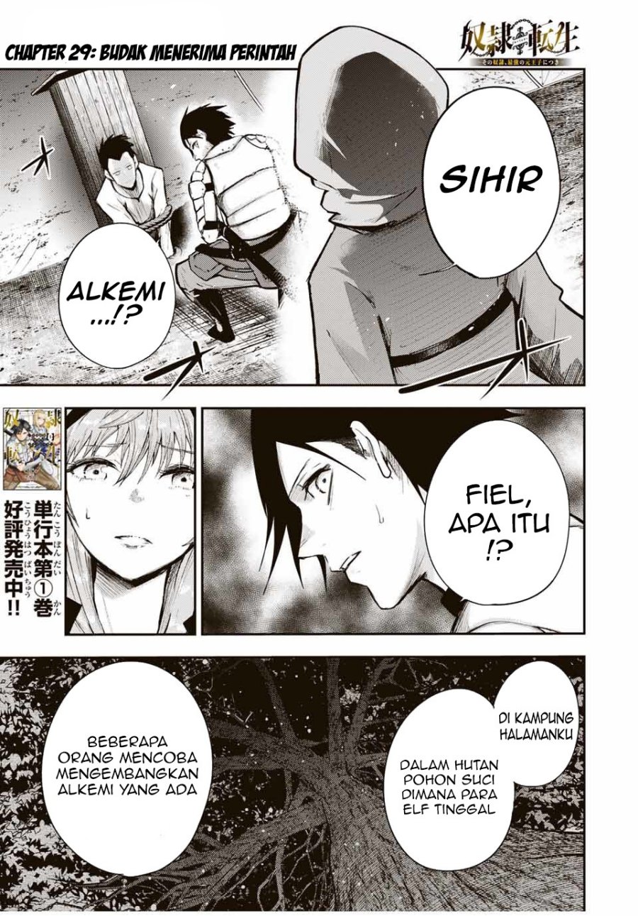Dorei Tensei: Sono Dorei, Saikyou no Moto Ouji ni Tsuki chapter 29