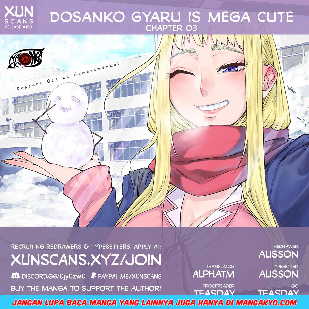 Dosanko Gyaru Is Mega Cute Chapter 03 Bahasa Indonesia