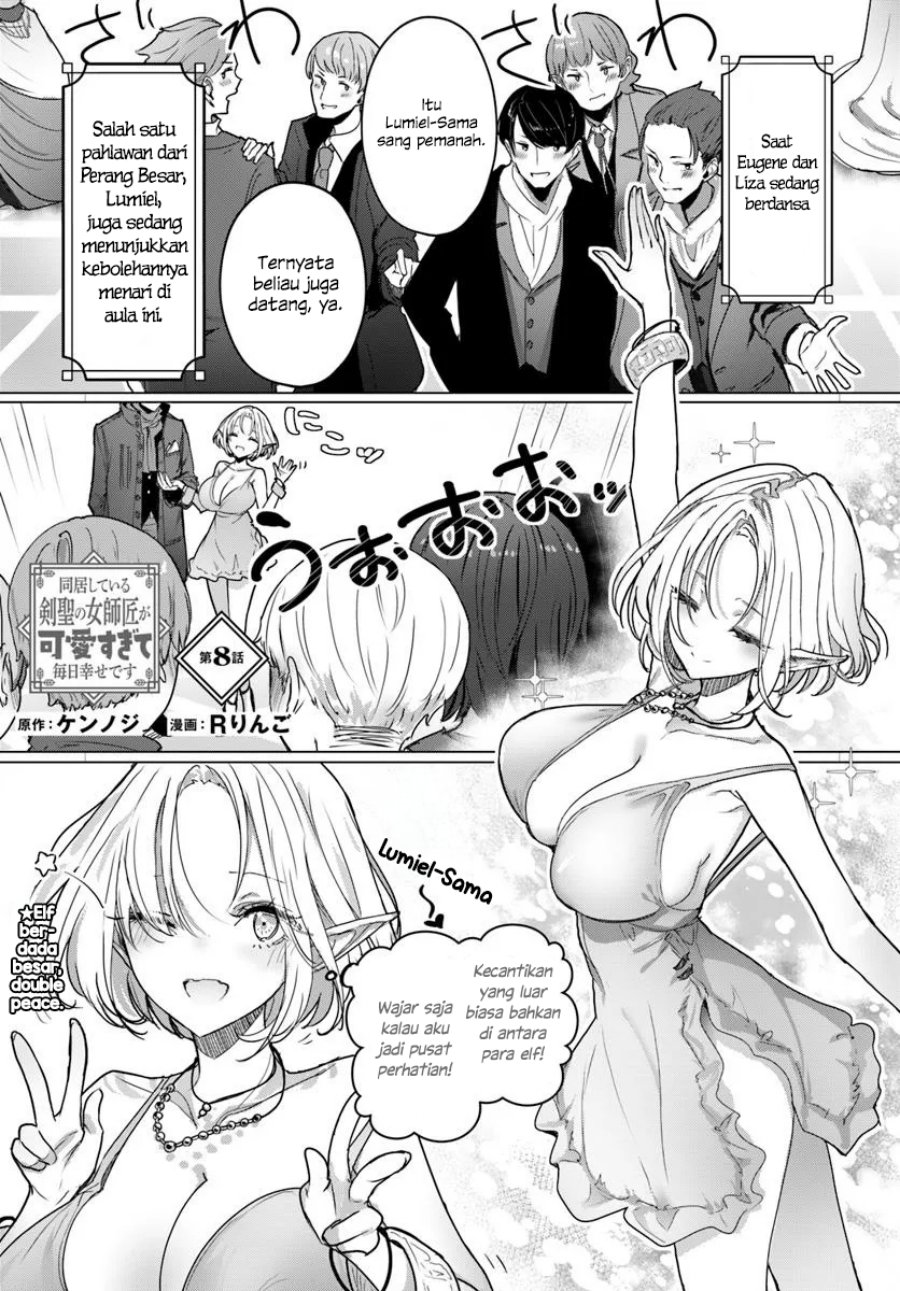 Doukyo Shiteiru Kensei no Onna Shishou ga Kawaisugite Mainichi Shiawase Desu Chapter 08 Bahasa Indonesia