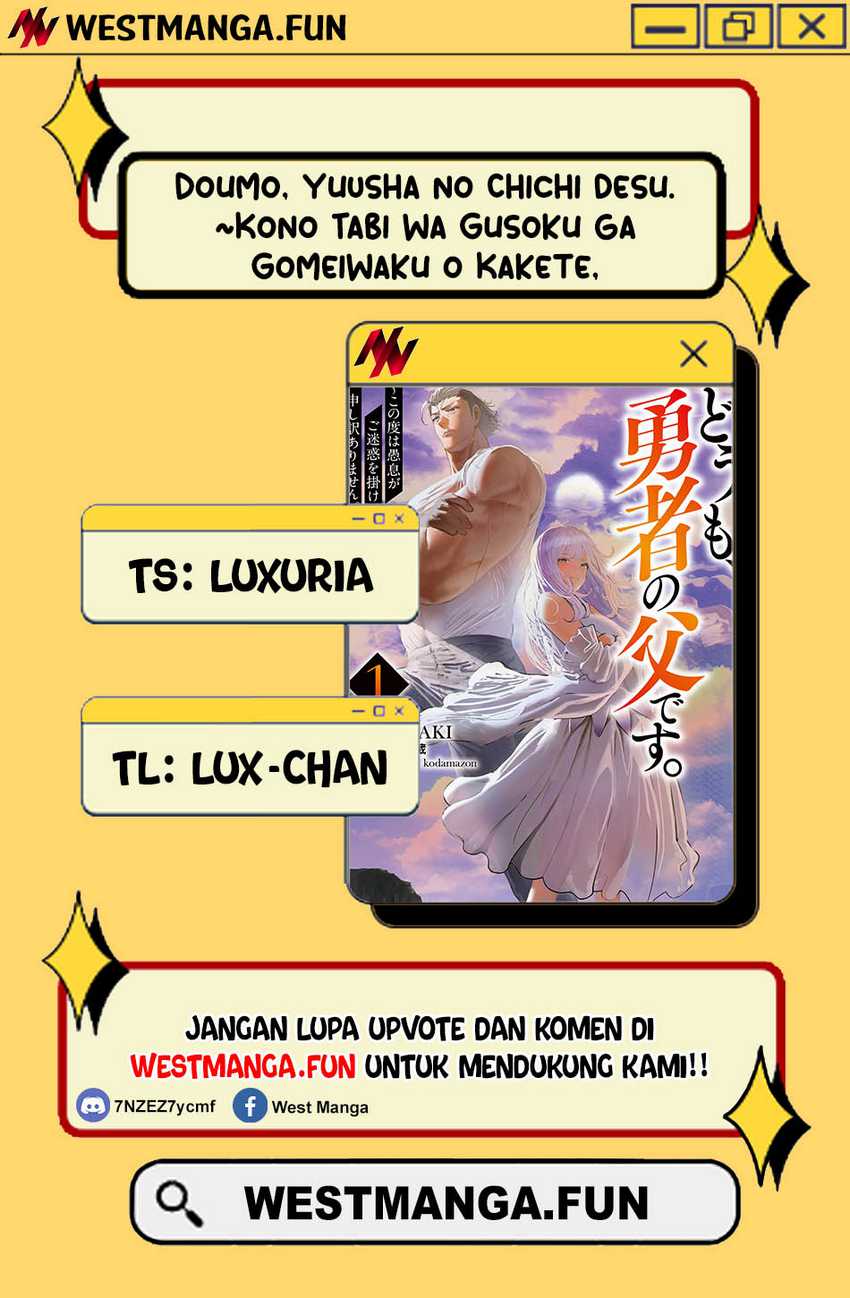 Doumo, Yuusha no Chichi desu. ~Kono Tabi wa Gusoku ga Gomeiwaku wo Kakete, Moushiwake Arimasen~ Chapter 15 Bahasa Indonesia