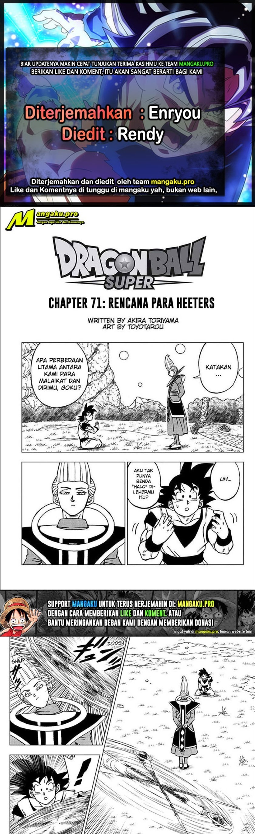 Dragon Ball Super Chapter 71.1 Bahasa Indonesia
