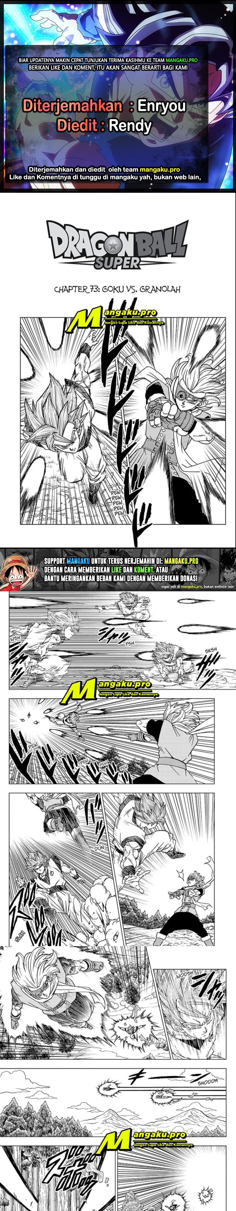 Dragon Ball Super Chapter 73.1 Bahasa Indonesia