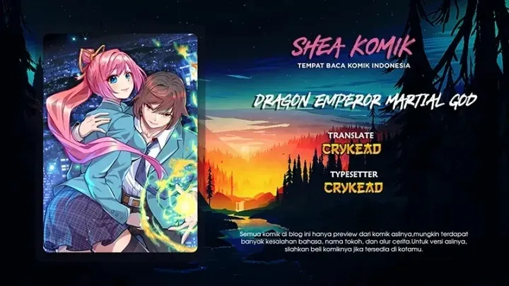 Dragon Emperor Martial God Chapter 37 Bahasa Indonesia