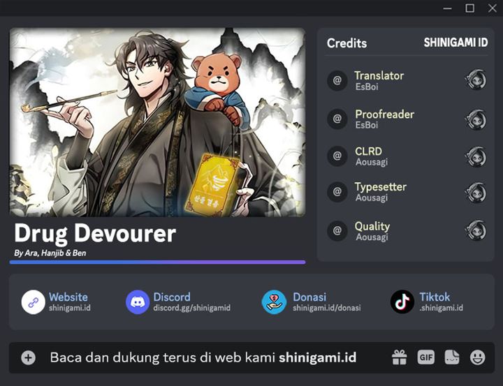 Drug Devourer Chapter 32 Bahasa Indonesia