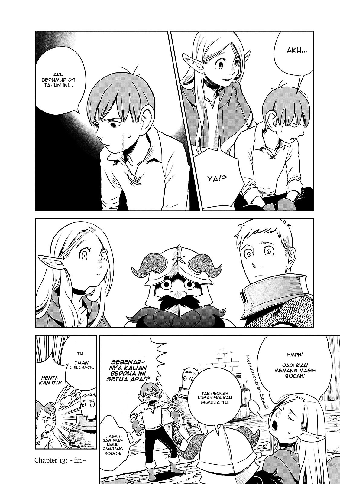 Dungeon Meshi Chapter 13 Bahasa Indonesia
