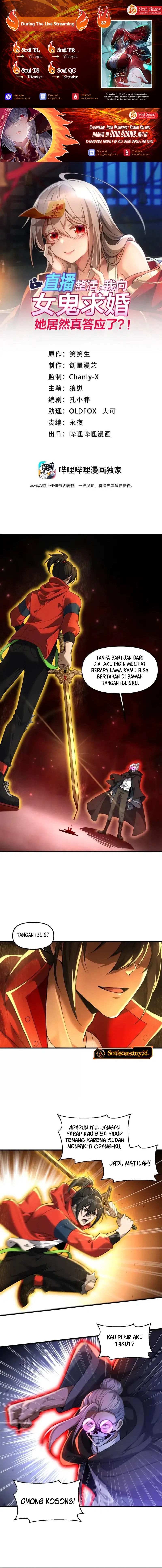 During The Live Streaming, I Proposed To A Female Ghost Chapter 87 Bahasa Indonesia