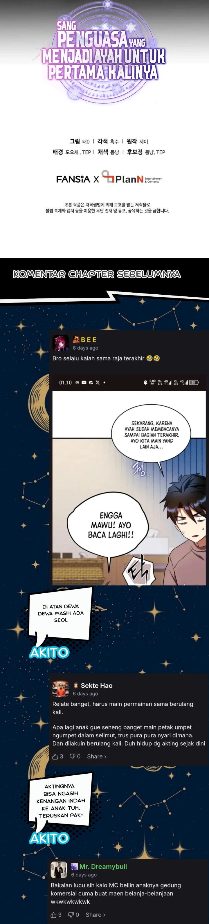 Even the Absolute Being Is a First-Time Dad Chapter 30 Bahasa Indonesia