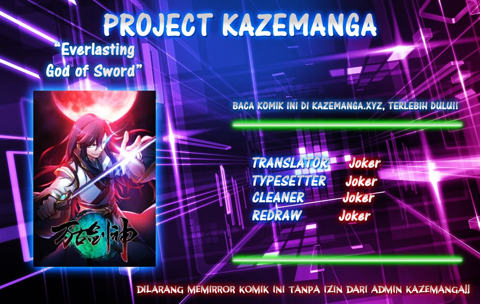 Everlasting God of Sword Chapter 16 Bahasa Indonesia